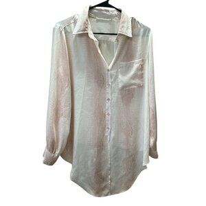 Violet + Claire blush and pink color long sleeve size small snake, breathable